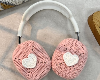 Love Heart Airpods Max Headphone Covers | Heart Design | Crochet AirPods Max Case | AirPod Max Cover | Handmade|Sony xm5 case|Sony xm4 cover