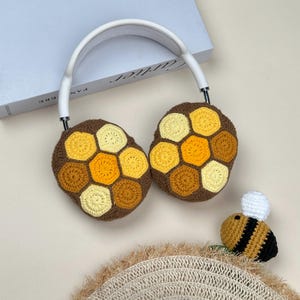 Crochet honeycomb design Airpods Max Headphone Covers | Crochet AirPods Max Case | AirPod Max Cover  Handmade|Sony xm5 case|Sony xm4 cover