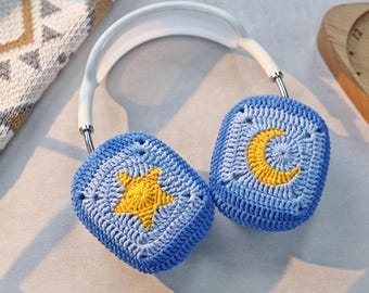Granny Square Airpods Max Headphone Covers | Crochet AirPods Max Case | AirPod Max Cover | Handmade|Sony xm5 case|Sony xm4 cover