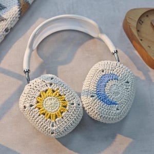 Granny Square Airpods Max Headphone Covers | Crochet AirPods Max Case | AirPod Max Cover | Handmade|Sony xm5 case|Sony xm4 cover