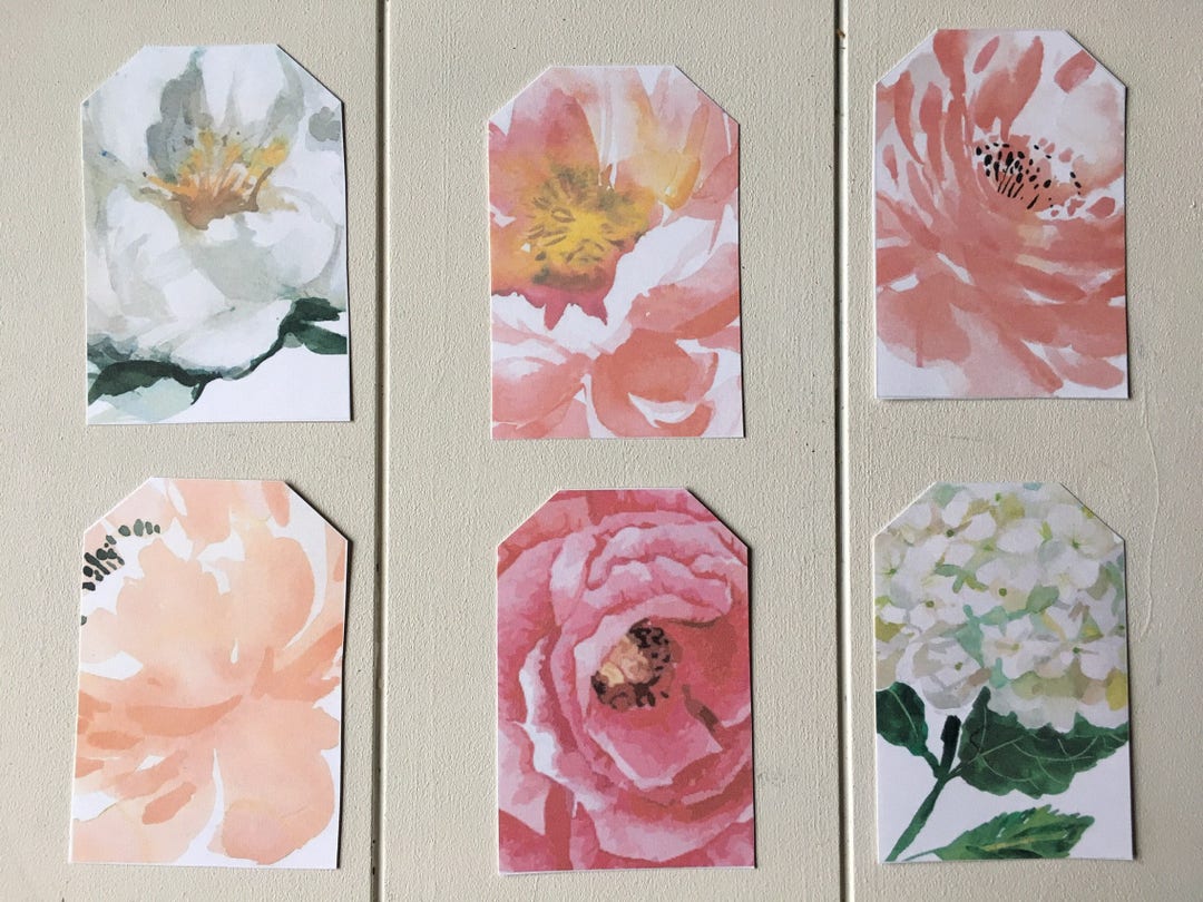 Floral Printable Gift Tags, Floral Gift Tags, Printable Gift Tags, Gift ...