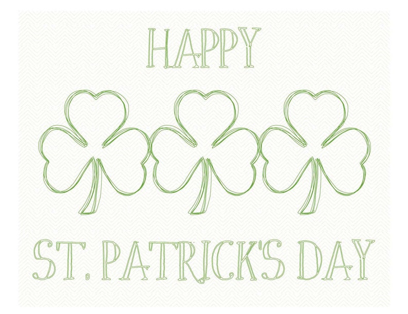 St Patricks Day, St Patricks Day printables, St Patricks Day Decor, St Patricks Day shamrock, Clover, Shamrock Sign, Happy St Patricks Day image 4