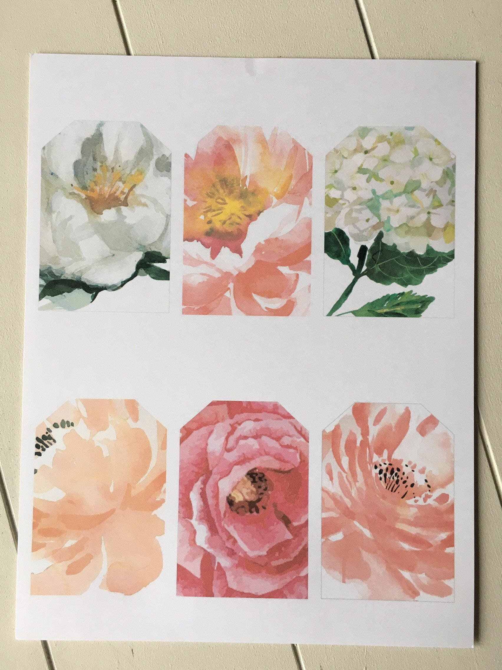 Floral Printable Gift Tags, Floral Gift Tags, Printable Gift Tags, Gift ...