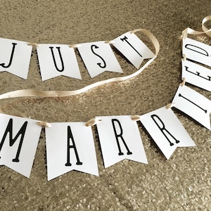 Just Married, just married banner, printable banner, wedding banner, wedding printable banner, wedding decor, wedding printable banner.