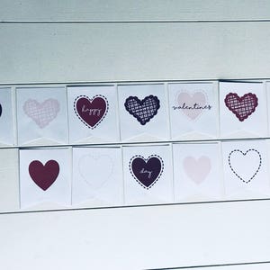 Valentine&#39;s Day Banner, Valentine&#39;s Day, Valentine Decor, Printable Banner, Valentine Banner, Printable Valentine Banner, Heart Banner