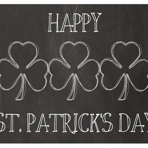 St Patricks Day, St Patricks Day printables, St Patricks Day Decor, St Patricks Day shamrock, Clover, Shamrock Sign, Happy St Patricks Day image 3