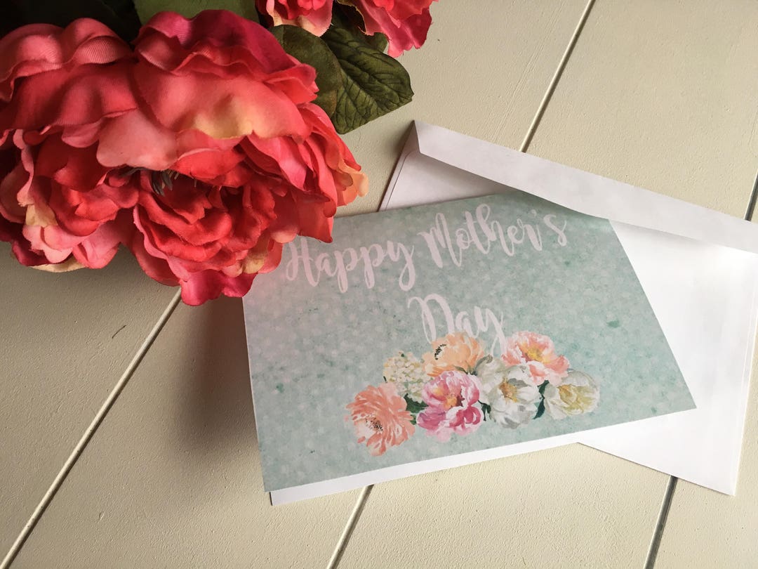 Mother's Day Card, Mother's Day, Printable Card, Blank Printable Card