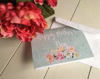 Mother's Day Card, Mother's Day, Printable Card, Blank Printable Card, Floral Mother's Day Card, Mother Card, Printable Mother's Day Card,