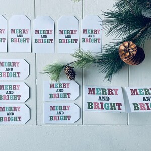Printable Festive Holiday Greeting Bundle - Spread Joy with Merry Christmas Tags and Cards Printable Digital Download |  Instant DIY