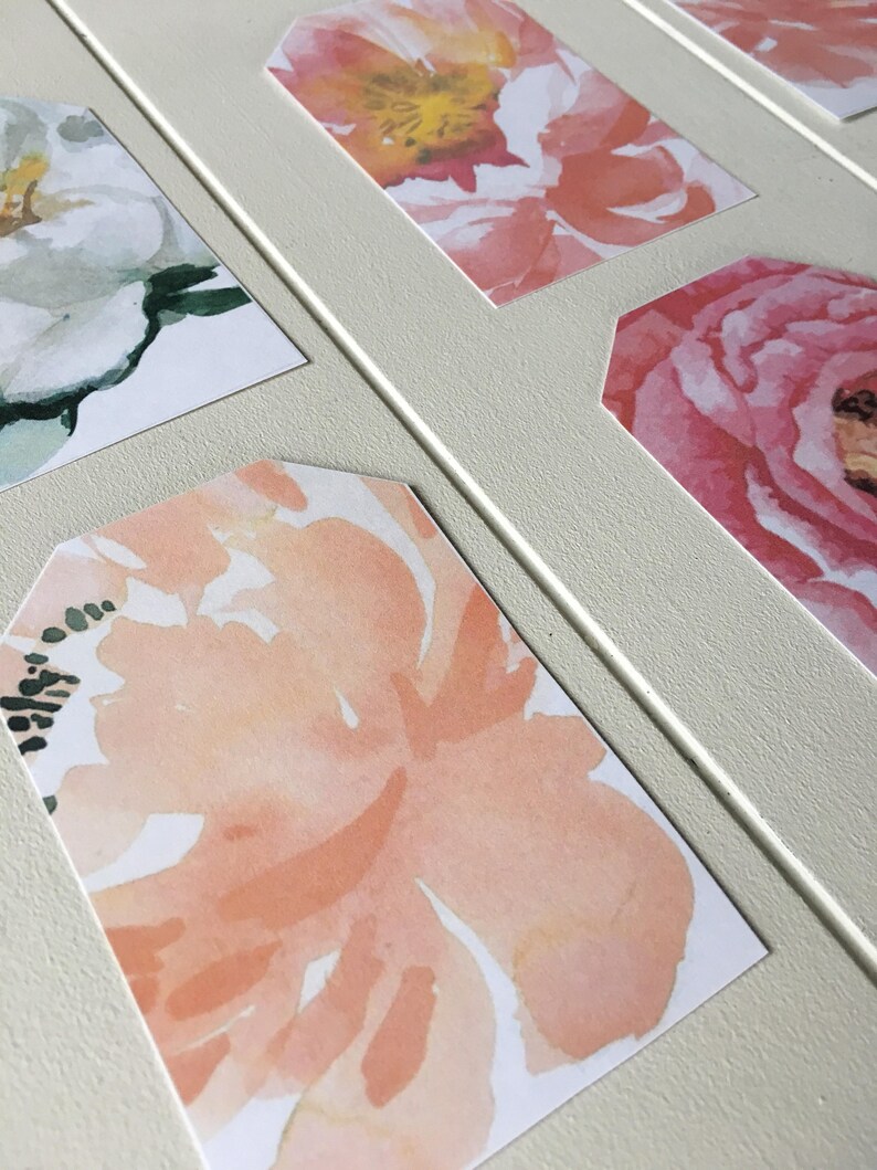 Floral Printable Gift Tags, Floral Gift Tags, Printable Gift Tags, Gift ...