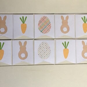 Easter Banner, Easter Bunny, Easter Eggs, Banner, Bunny Banner, Printable Banner, Printable, Carrot Banner, Easter Egg Banner, Bunny Garland