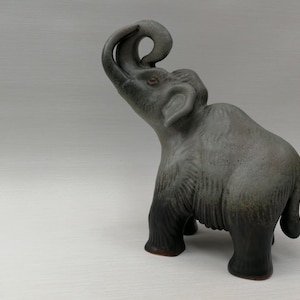 Gunnar Nylund, Figurine, Mammoth, Sculpture, Stoneware, Rörstrand, 60s, Sweden Scandinavian
