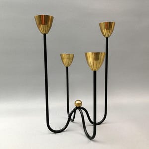 Swedish Candelholder by Gunnar Ander for Ystad Metal, 1960s, Style Scandinavian Modern