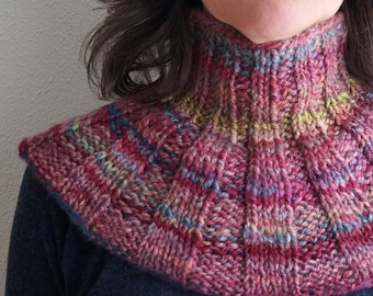 Knitting PATTERN - Topdown Cowl for Adults