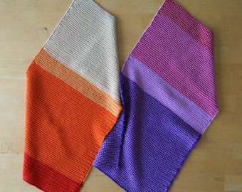 Knitting PATTERN - Scrap buster hand towel