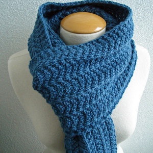 Knitting PATTERN Reversible Heringbone Scarf image 5