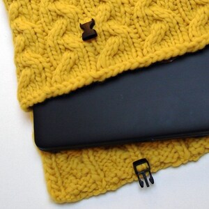 Knitting PATTERN Sunny Laptop Sleeve image 2