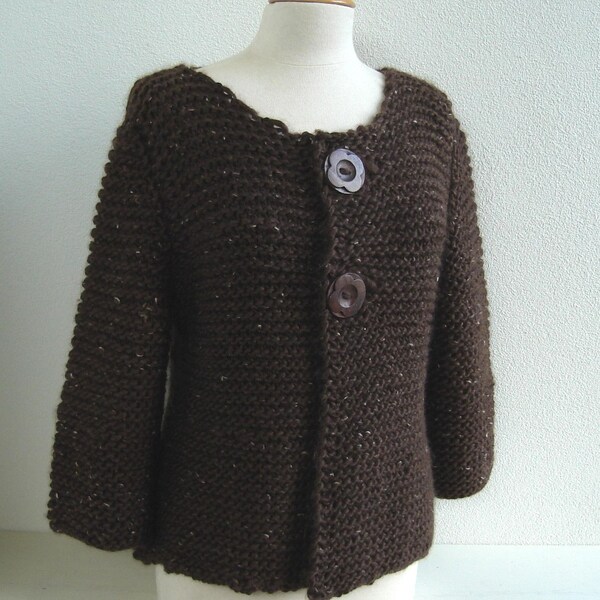 Knitting PATTERN - Easy and Elegant Cardigan