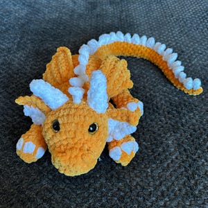 Andarna, Tairn, Handmade Crochet Dragon Plush, Soft Fantasy Amigurumi Fantasy, Inspired by Fourth Wing, Ready to Ship, Custom Option