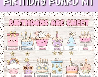 Birthdays Are Sweet Bulletin Board Kit