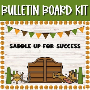 Wild West Classroom Bulletin Board Kit: Western Decor (Printable PDF