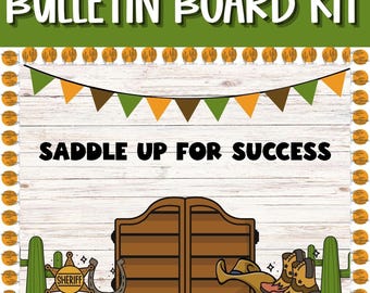 Wild West Classroom Bulletin Board Kit: Western Decor (Printable PDF