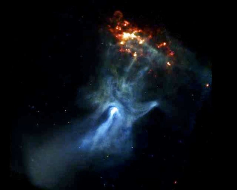 The Hand of God in Space NASA Photographic Image Pulsar Wind image 1