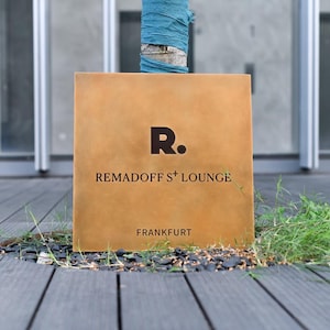 Custom Square Nameplate Solid Brass,Cafe Bar Hostel Signs,Wall Hanging Plates,5mm Thick Bronze Plaque Personalized Design