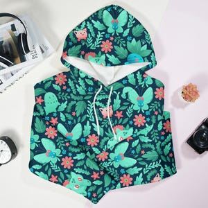 Bulbasaur Hoodie Shirt Grass Oddish Unisex Hoodie Funny Kawaii Hoodie Bulbasaur Shirt Gifts
