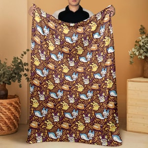 Pikachu Fleece Deken Woondecoratie Pachirisu Deken Gooi Deken Leuke Baby Deken Pikachu Deken Geschenken