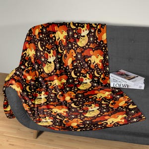 Charmander Fleece Deken Woondecoratie Fire Fennekin Deken Gooi Deken Leuke Babydeken Charmander Deken Geschenken