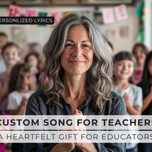 Custom Teacher Retirement Song, Emotional or Funny Tribute, Personalized Farewell Gift, Goodbye Gift for Teacher, Unique Music Gift