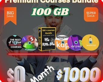 100GB Premium Courses Bundle | Online Learning Mega Pack | Top Educational Resources