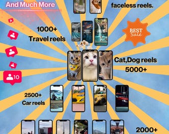 30,000+ Mega Reels Bundle | Nature & Travel Video Clips | Faceless Reels for Instagram, YouTube Shorts  TikTok Content