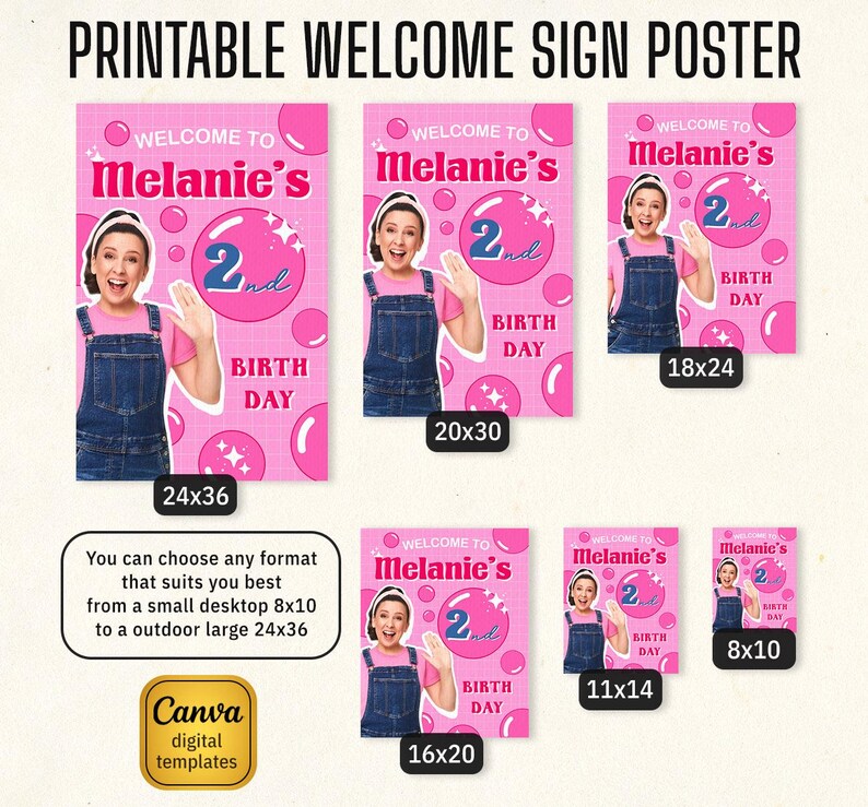 Welcome Rachell Ms Rachel Welcome In, Ms Rachel Welcome Sign, Printable Editable Girl ...