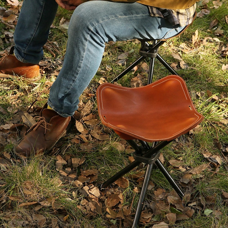 leather stool