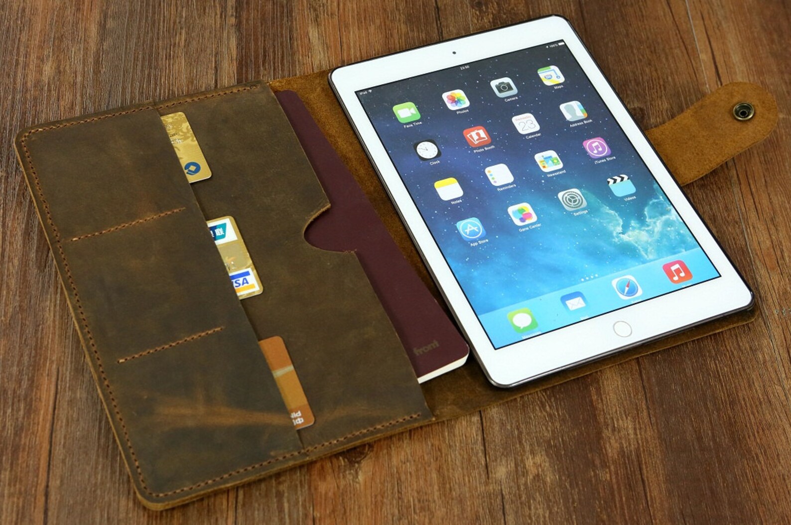 Personalized Distressed Leather Ipad Pro Case Cover / Ipad Etsy