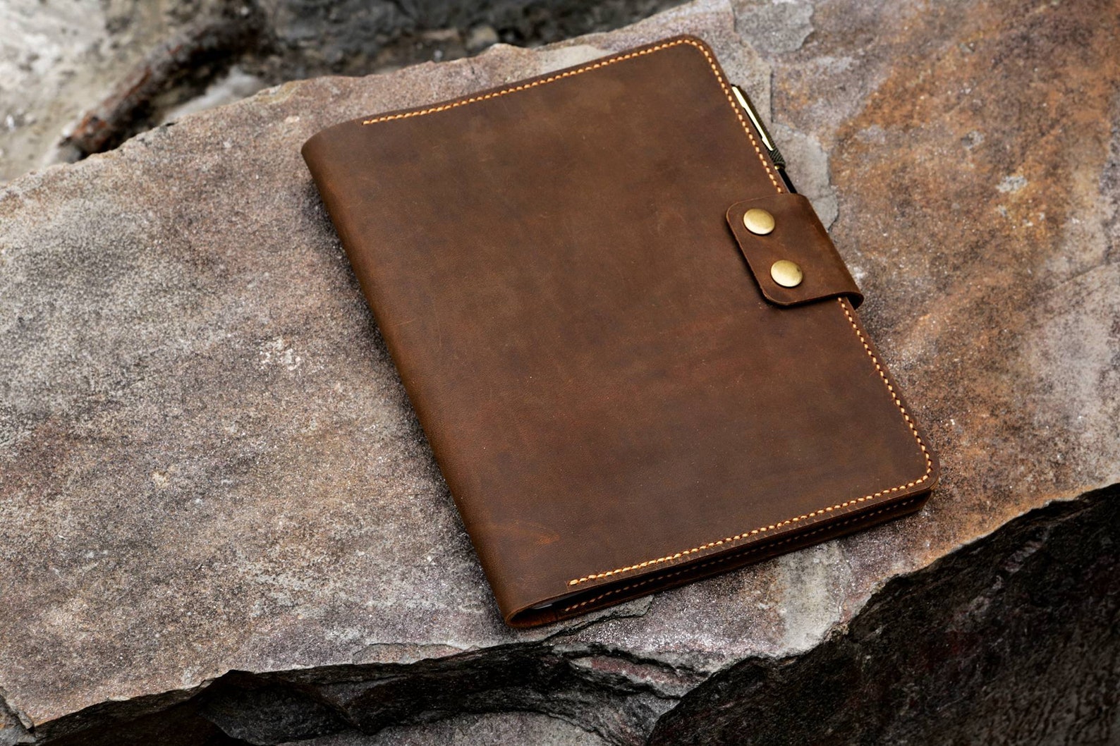 Personalized Leather Composition Notebook Book Cover Case / Etsy