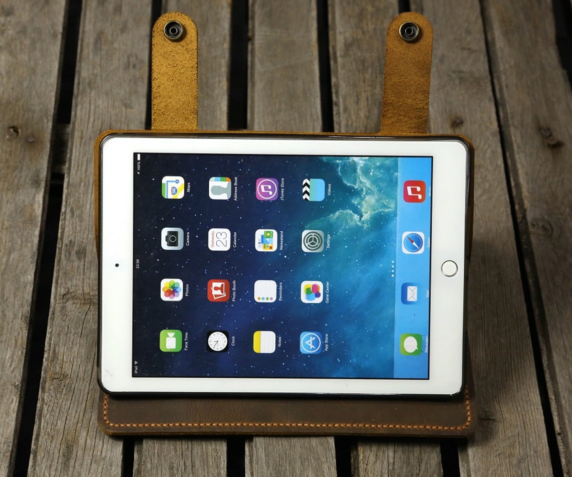 Personalized Leather Ipad Air 2 Cover Case Stand / Retro Etsy