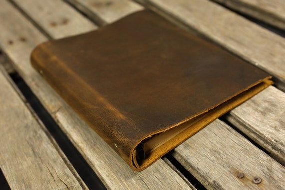 Personalized Simple A5 Leather Ring Binder Notebook Cover - A5 Leather Notebook Binder Personalized Simple A5 Leather Ring Binder Notebook Cover - A5 Leather Notebook Binder