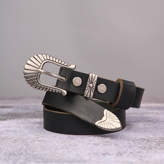 leather belt for dresses and jeans women Hanks Womens Concealed Carry Gun Belt The Bonnie Premium Leather 1.25" - Made in USA