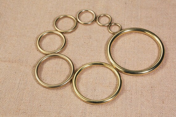 100 Count Brass Key Chain Rings Heavy Duty for Crafts, Home, Car