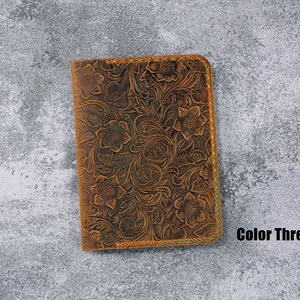 Women embossing leather kindle paperwhite 12th 11th case , Tooled leather 2024 Kindle 11th gen case cover, Kindle Oasis case W11-KD05CWP image 3