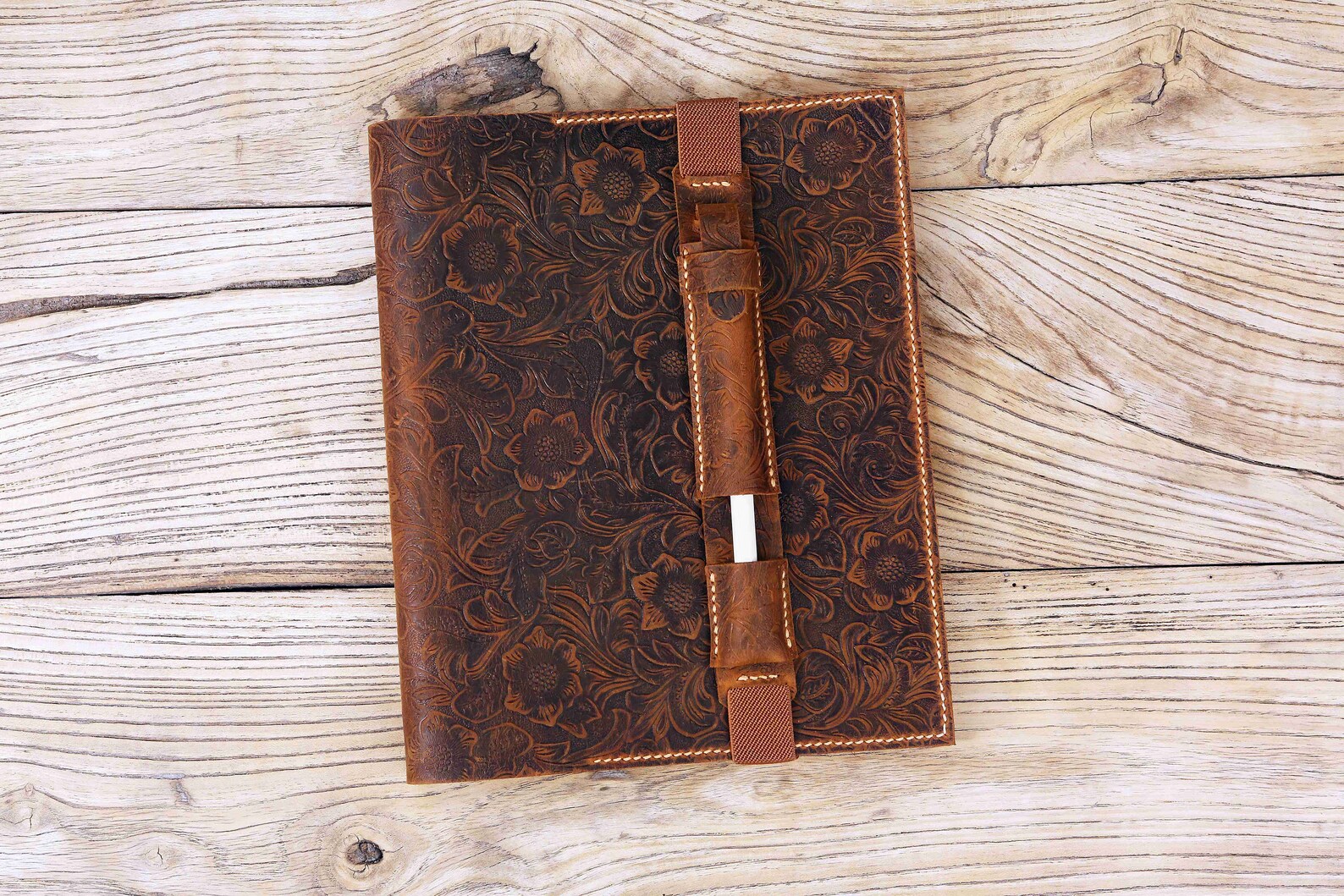 Tooled Leather Remarkable 2 Tablet Case All Embossing Etsy