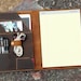 Personalized vintage leather notepad holder for TOPS legal pad writing pads / leather 8.5 x 11.75 letter size Work portfolio NLZ05TC