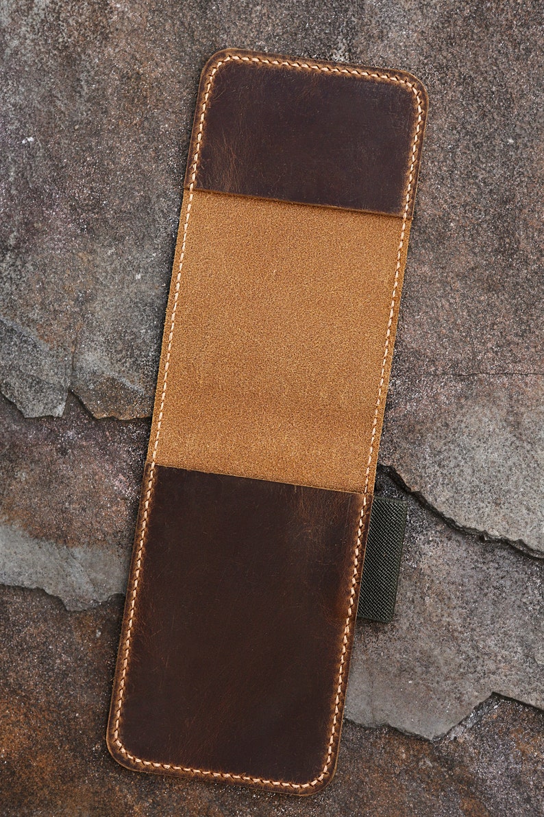 Personalized real genuine leather notepad cover for rite in Etsy