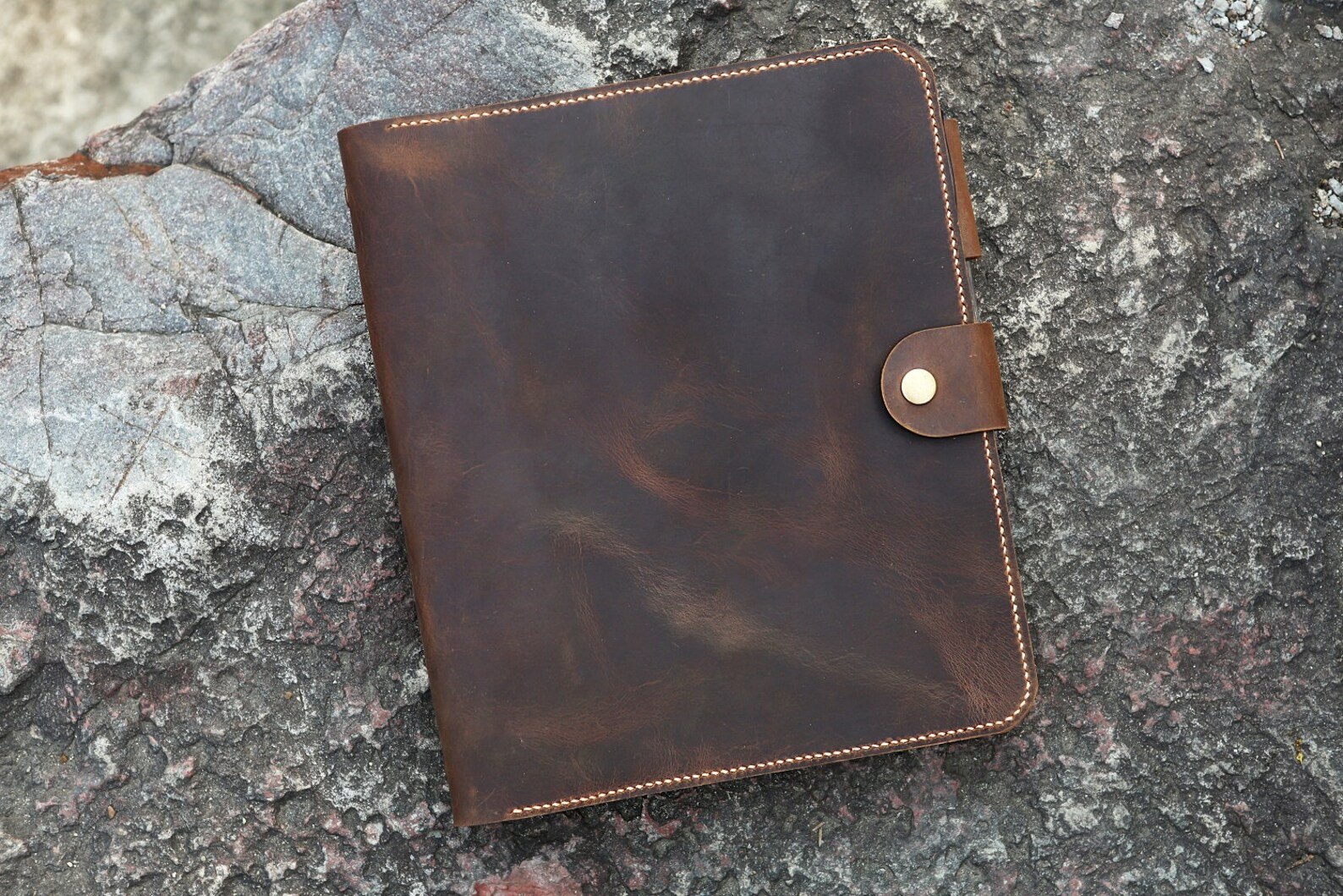 Leather business portfolio 3 ring binder for letter size 3 Etsy
