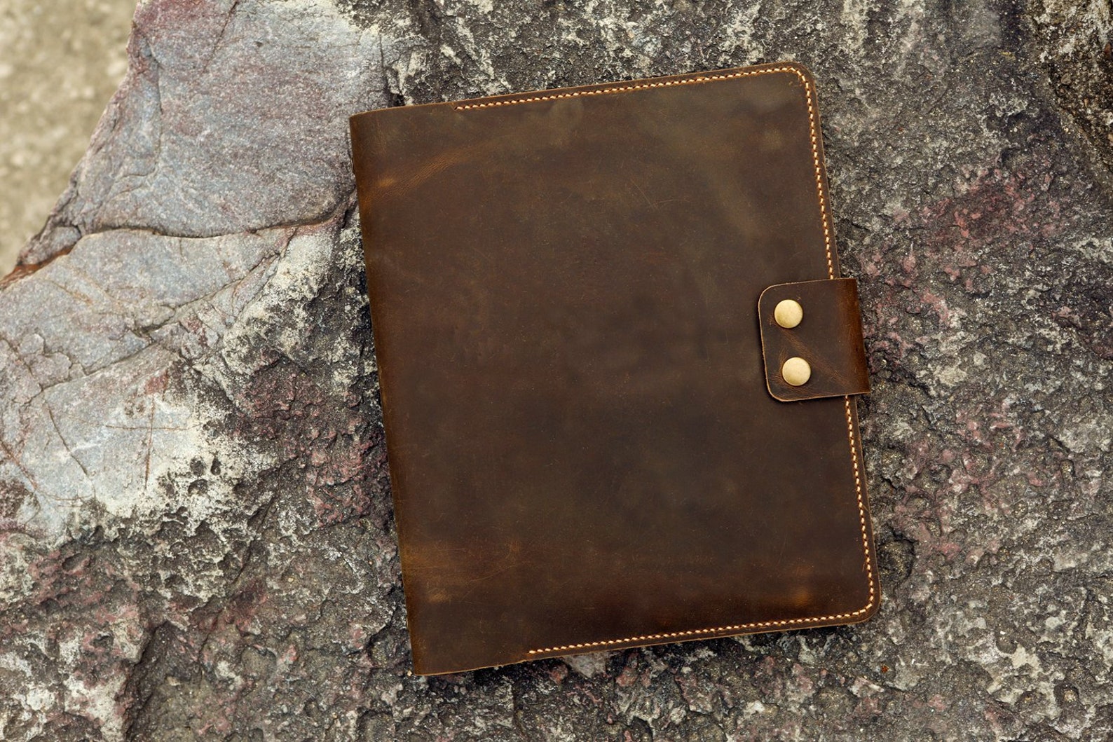 Personalized Leather 3 Ring Binder Portfolios With Pockets and Etsy