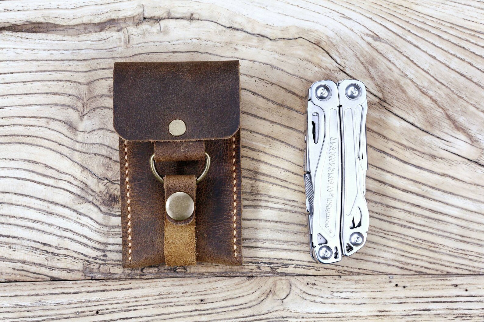Personalized leather belt holster holder for leatherman Etsy