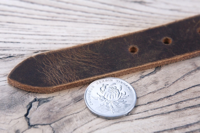 Thick Leather Crossbody Strap Replacement Brown Leather Etsy